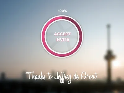 My Dribbble Debut debut invite loader thank you thanks
