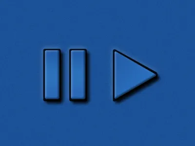 Rubber Buttons buttons jambox pause photoshop play ui