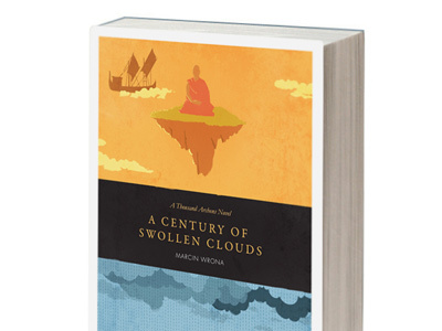 A Century of Swollen Clouds book book cover design fantasy illustration