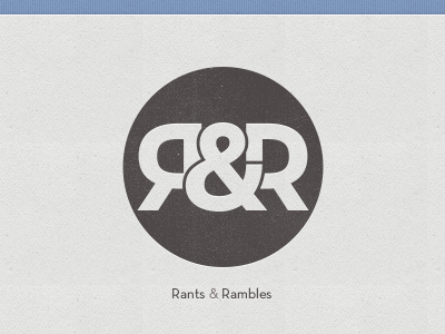 Rants & Rambles blog boat branding design logo nate rambles rants