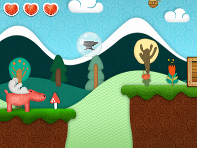 The Elk android anvil box elk flower forest game gamedev html 5 illustration indie ios level mobile game mushroom paladin engineering pattern promo tree windows phone