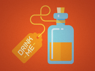 Drink Me bottle potion tag