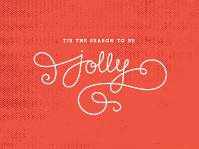 Be Jolly lettering typography vector