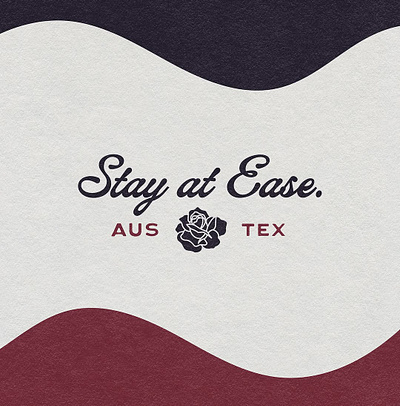 Stay at Ease Design austin branding austin design austin designers brand brand design brand identity branding design graphic design illustration logo logo design merch texas branding texas design