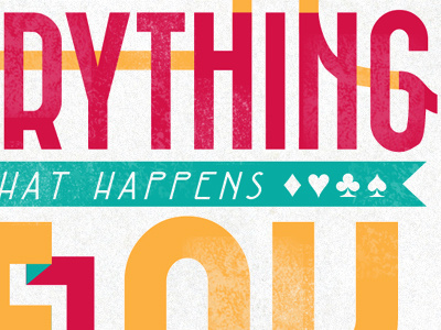 Let Everything clothing colors green orange red shirt typography wip
