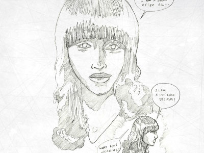 Character Study character comic drawing graphic novel illustration inking