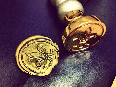 Centennial Invite centennial invite seal wax wax seal