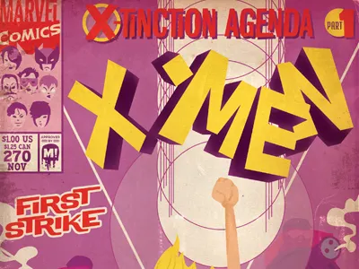 X-MEN!!!! illustration marvel mud xmen