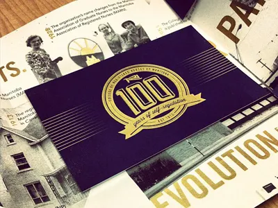 Centennial Invite centennial gold history invite nursing screenprint