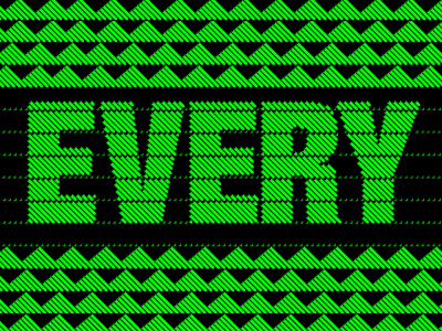 Project #6 animation art direction custom type design grid lines modular type treatment typography