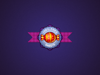 Working on something sweet badge candy