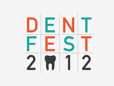 Dent Fest clean dental teeth tooth typography