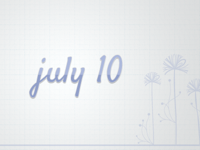 My birthday 10 birthday blue july light