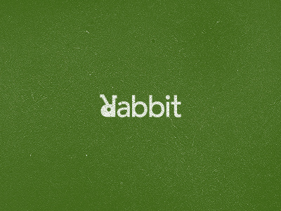 Silly Rabbit... bunny identity logo r rabbit type