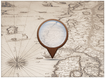 Map Pin antique magnifying glass map map marker map pin rebound