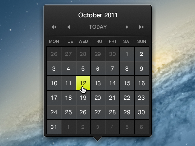 Date Picker #caffeine app mac