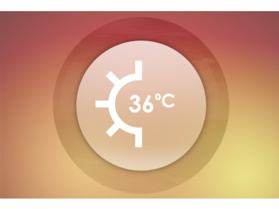 Warm Weather icon sunny weather
