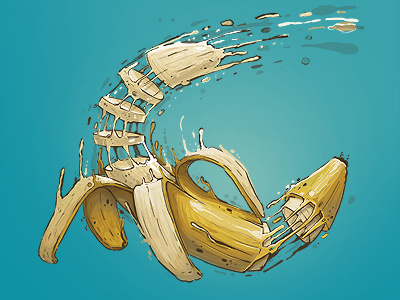 *VITAMIN BOMB* apple art banana behance dimitrov dribble erase featured georgi illustration show