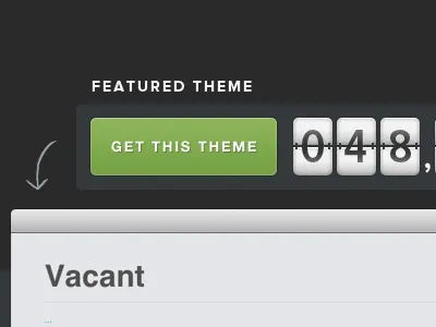 Featured Theme button counter interface ui