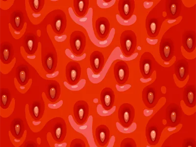 Strawberry illustrator pattern strawberry vector