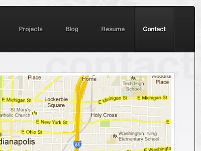 IAMZACHREED Menu css css3 gradient menu nav navigation portfolio