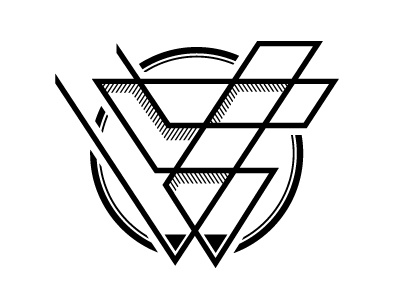 Vinyl Society branding linear logo one line society vinyl