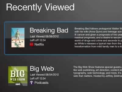 Apple TV sketch appletv menu ui
