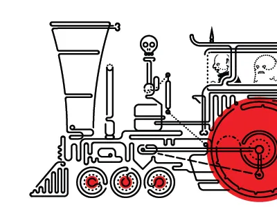 GHOSTAL EXPRESS - sneaky preview brighton exhibition ghosts monsters solo show train unlimited editions