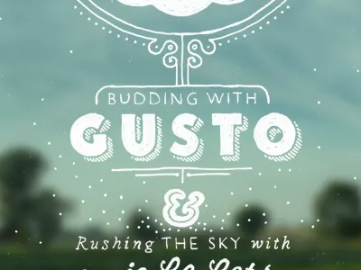 Gusto doodle gusto hand drawn pen sky