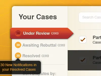 Your Cases design elegant seagulls texture typography ui web website