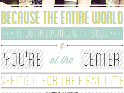 MJ Postcard postcard quote typography