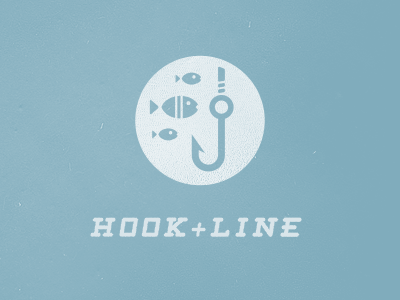 Sinker badge canaveral fish hook icon