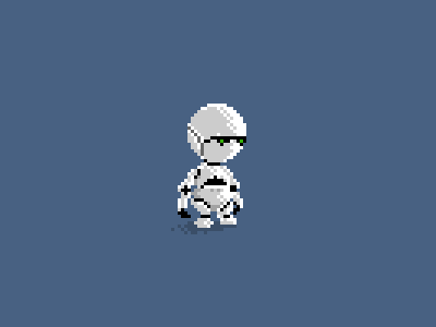 I'm a robot. I'm not a refrigerator. h2g2 marvin photoshop pixel pixel art robot