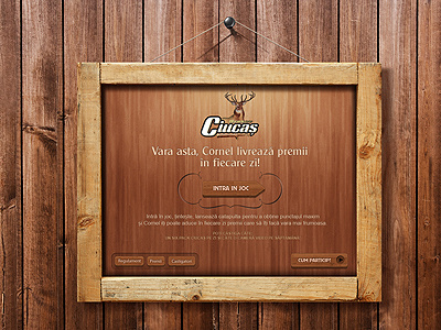 Ciucas beer - game intro frame game intro wood