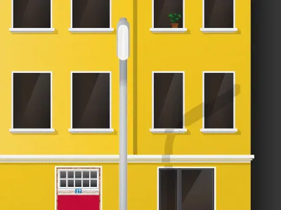 Our House city house illustration urban