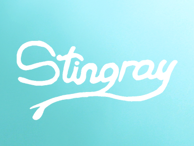 Stingray hand lettering