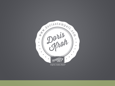 Logo for Doris Kroh logo paper papier stamp stampinup stempel