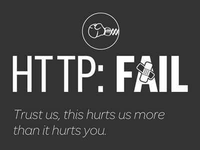 Http Fail error message