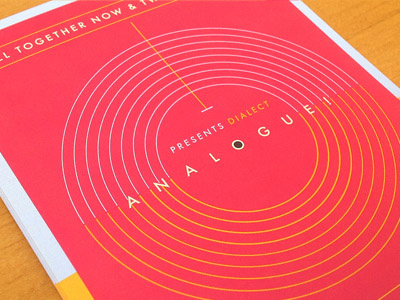 Analogue Event 2 design event graphic design museum poster print typography