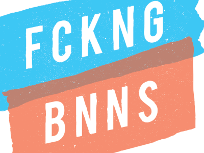 fckng bnns bananas design texture type wip