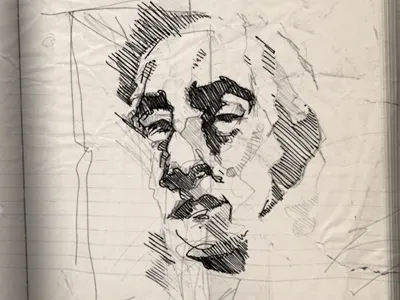 Sketch line man sketch