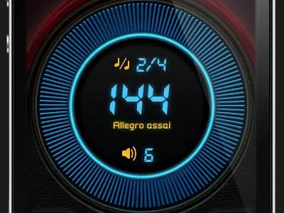 Metronome app UI app aroundthebear design ios iphone music ui user interface