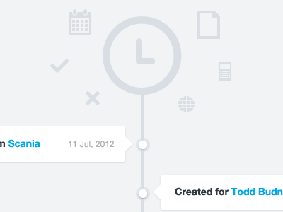 Part of the site calculator calendar clock date document icons timeline