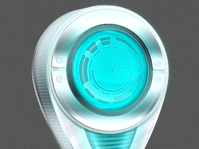 Geotargeting aim futuristic geotargeting glow steel