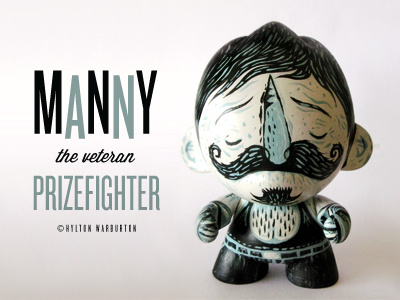 Manny art custom illustration painting toy