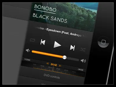 VLC Remote for iPad app ui ipad mobile app mobile design player ui design