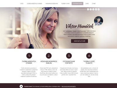 Personal portfolio redesign circle girl photo portfolio web webdesign