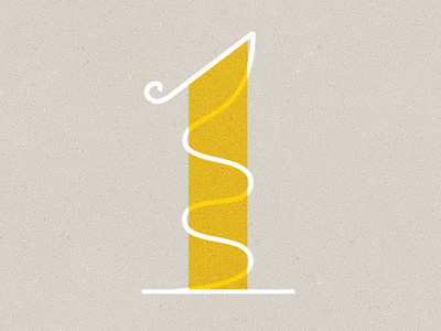 1 custom illustration lettering numbers typography