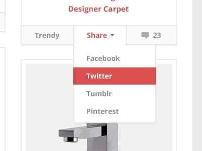 TrendyThings. 3 2 column layout dropdown trendy