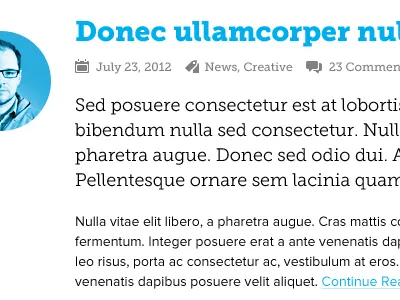 A lot of black, a little cyan blog museo proxima nova redesign type